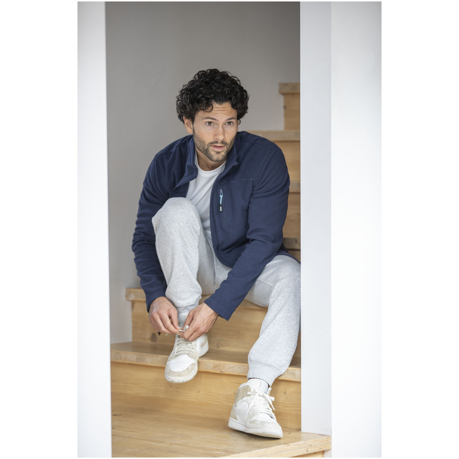 Vestes personnalisable ELEVATE Veste Amber pour homme en polaire recyclée GRS entièrement zippée