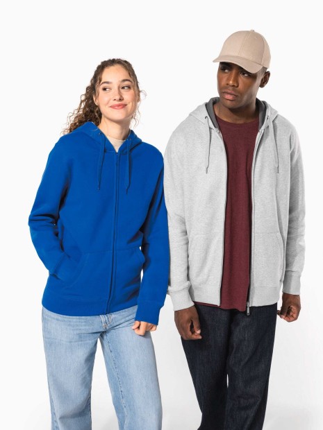 Sweat-shirts à personnaliser KARIBAN Sweat-shirt zippé capuche unisexe 