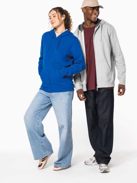 Sweat-shirts à personnaliser KARIBAN Sweat-shirt zippé capuche unisexe 