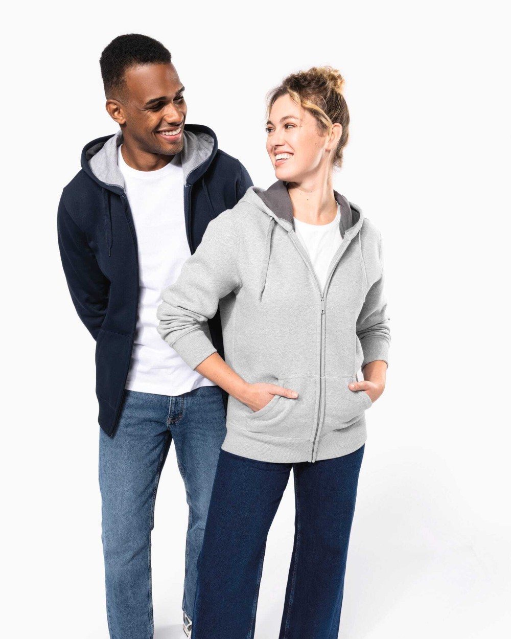 Sweat-shirts personnalisable KARIBAN Sweat-shirt zippé capuche unisexe