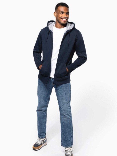 Sweat-shirts à personnaliser KARIBAN Sweat-shirt zippé capuche unisexe 