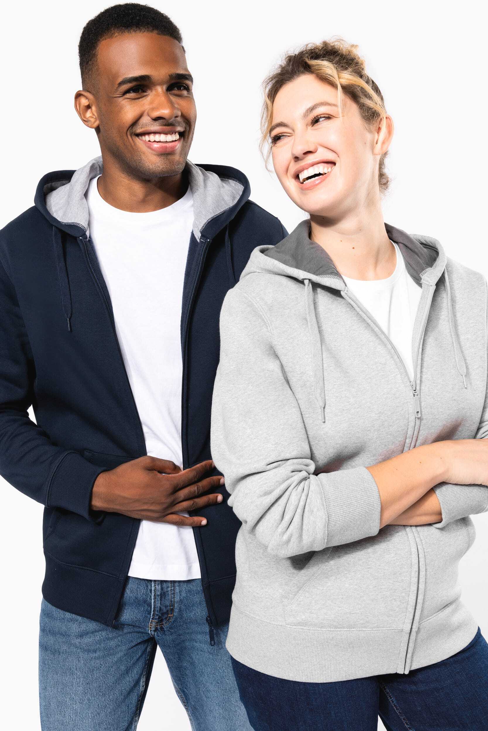 Sweat-shirts personnalisable KARIBAN Sweat-shirt zippé capuche unisexe