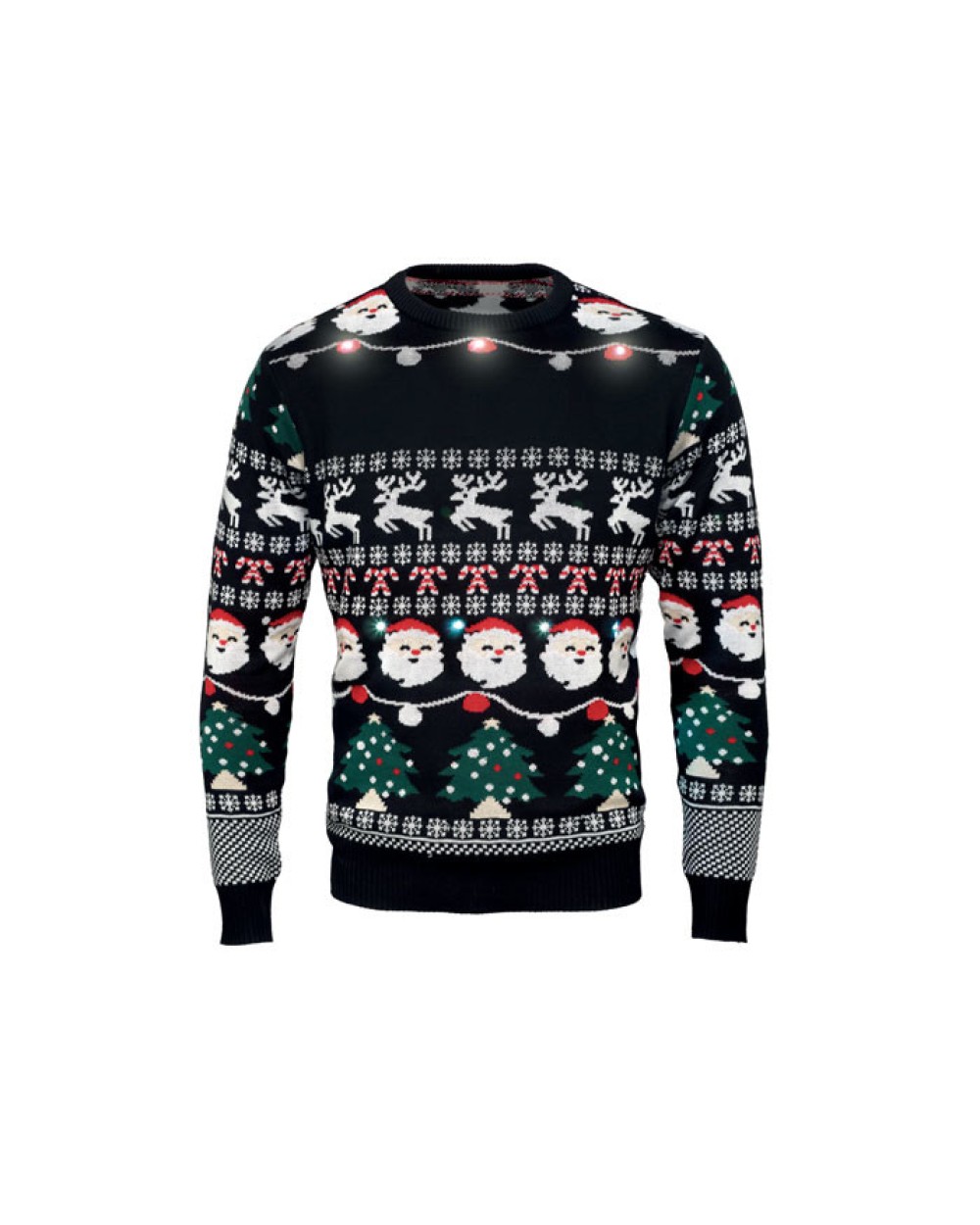 Benodigdheden 4DO Kerst LED-trui S/M voor bedrukking &amp; borduring