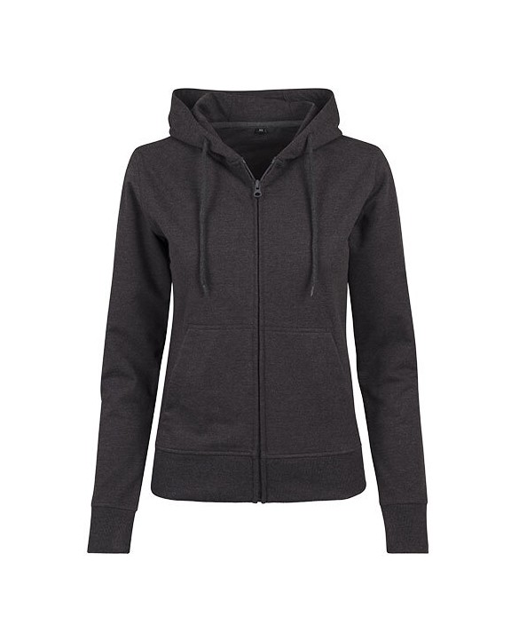 Sweat-shirts personnalisable BUILD YOUR BRAND LADIES TERRY ZIP HOODY