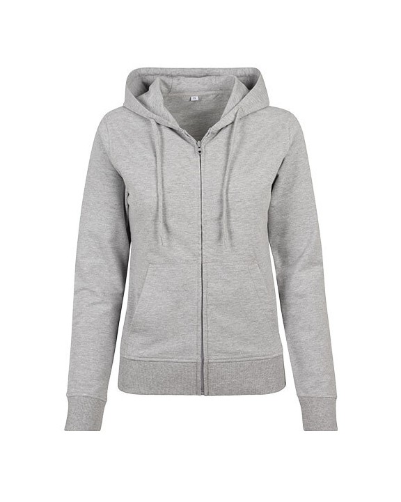 Sweat-shirts personnalisable BUILD YOUR BRAND LADIES TERRY ZIP HOODY