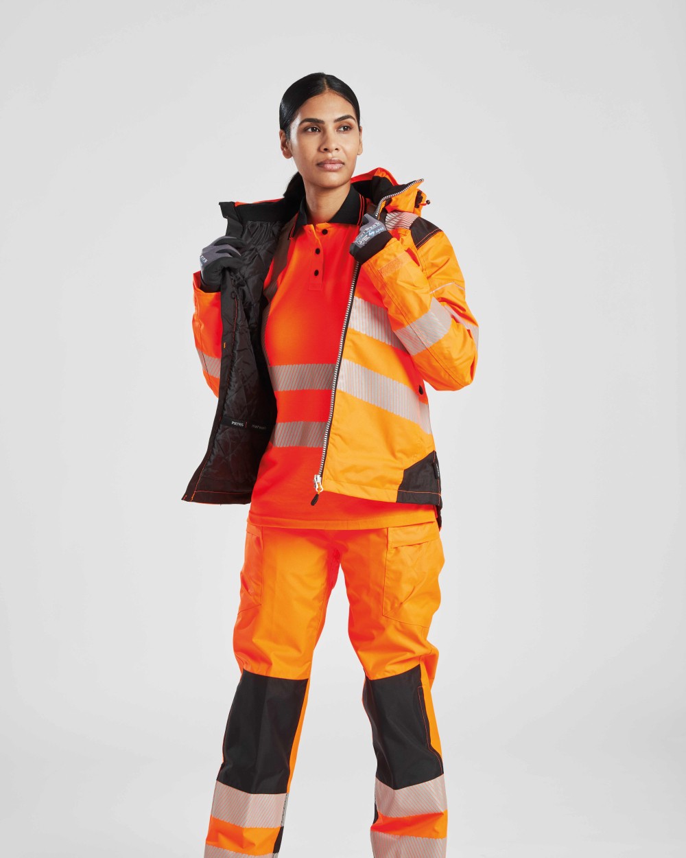 Vestes personnalisable PORTWEST Veste d'hiver haute visibilité PW3 pour femme (PW382)