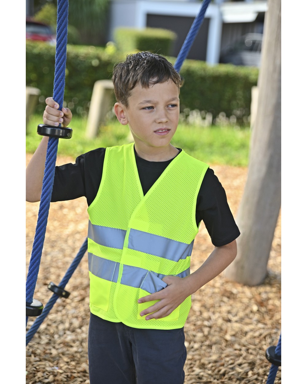KORNTEX MESH FUNCTIONAL VEST FOR CHILDREN "KORFU" Warnwesten personalisierbar