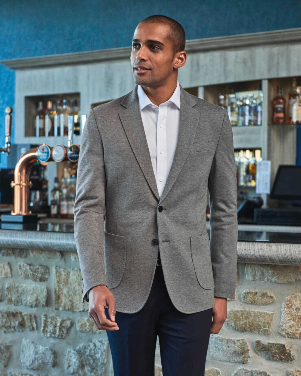 Jassen BROOK TAVERNER Jersey heren blazer voor bedrukking &amp; borduring