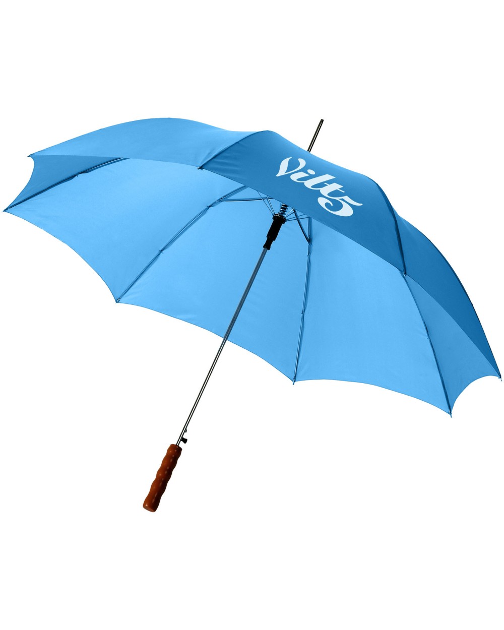 Parapluies personnalisable 4DO Parapluie 23" à ouverture automatique avec poignée en bois Lisa