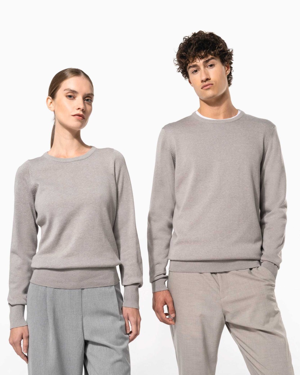 KARIBAN Herren Pullover Rundhals Pullovers personalisierbar