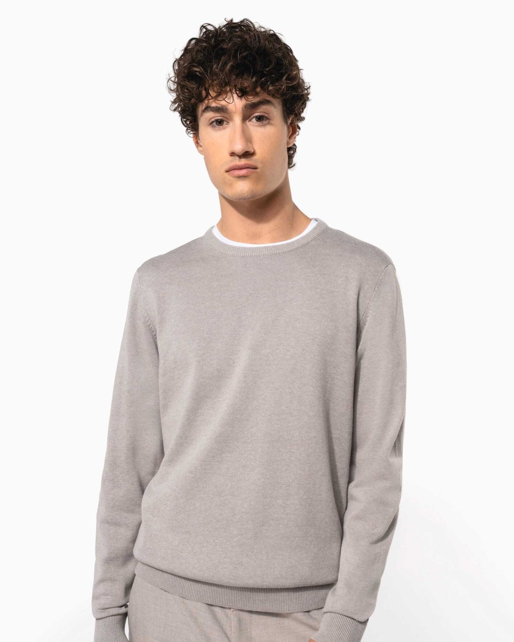 KARIBAN Herren Pullover Rundhals Pullovers personalisierbar