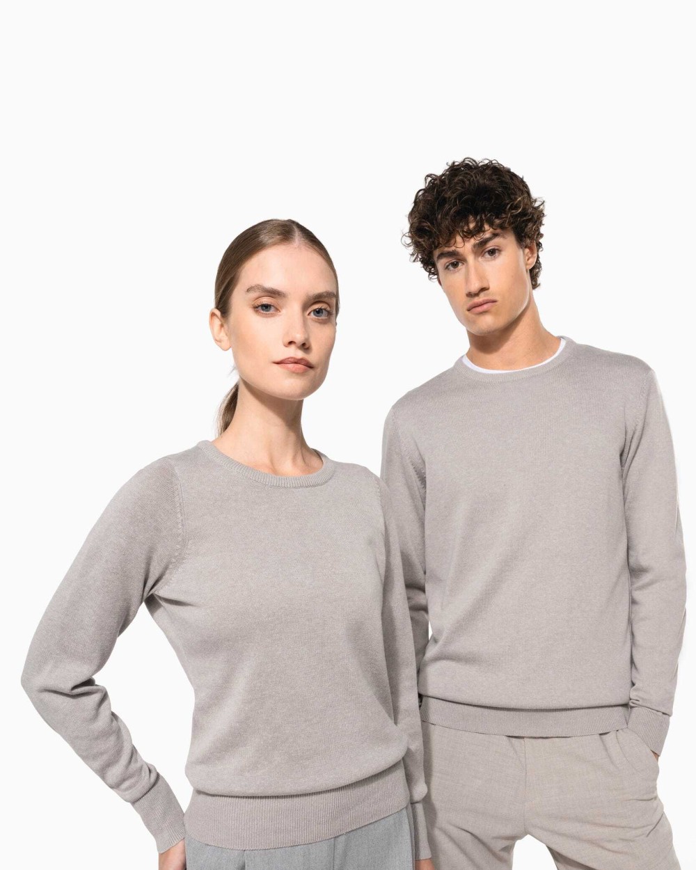 Truien KARIBAN Herenpullover met ronde hals voor bedrukking &amp; borduring