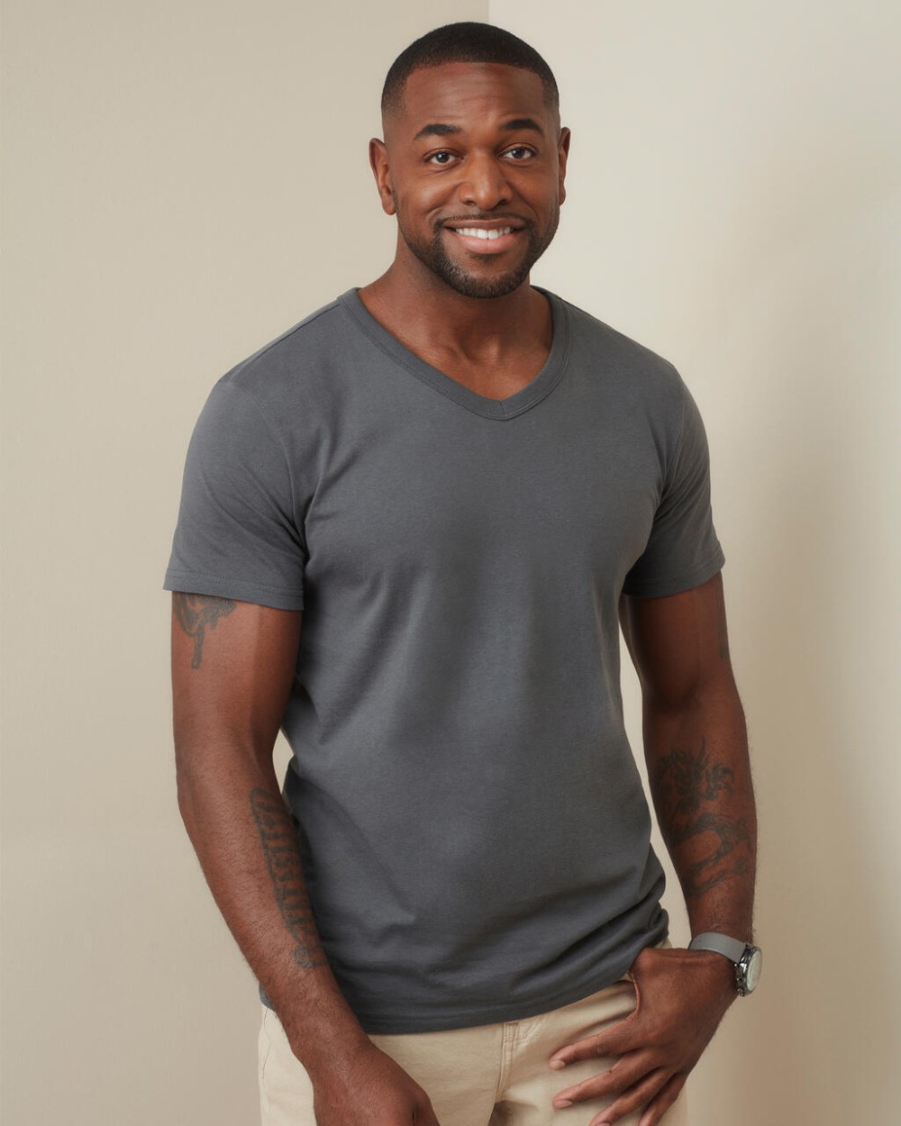 T-shirts STEDMAN Ben V-neck voor bedrukking &amp; borduring