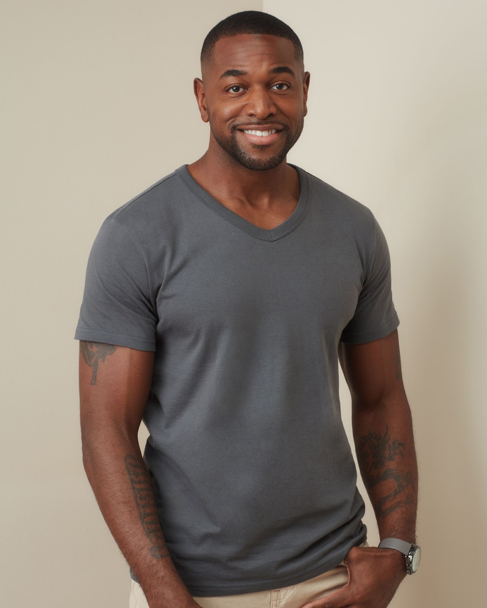 T-shirts STEDMAN Ben V-neck voor bedrukking &amp; borduring