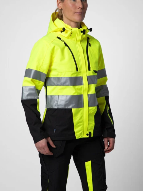 Softshells à personnaliser PROJOB 6424 PARKA SOFTSHELL DOUBLEE FEMME - EN ISO 20471 CLASSE 3/2 