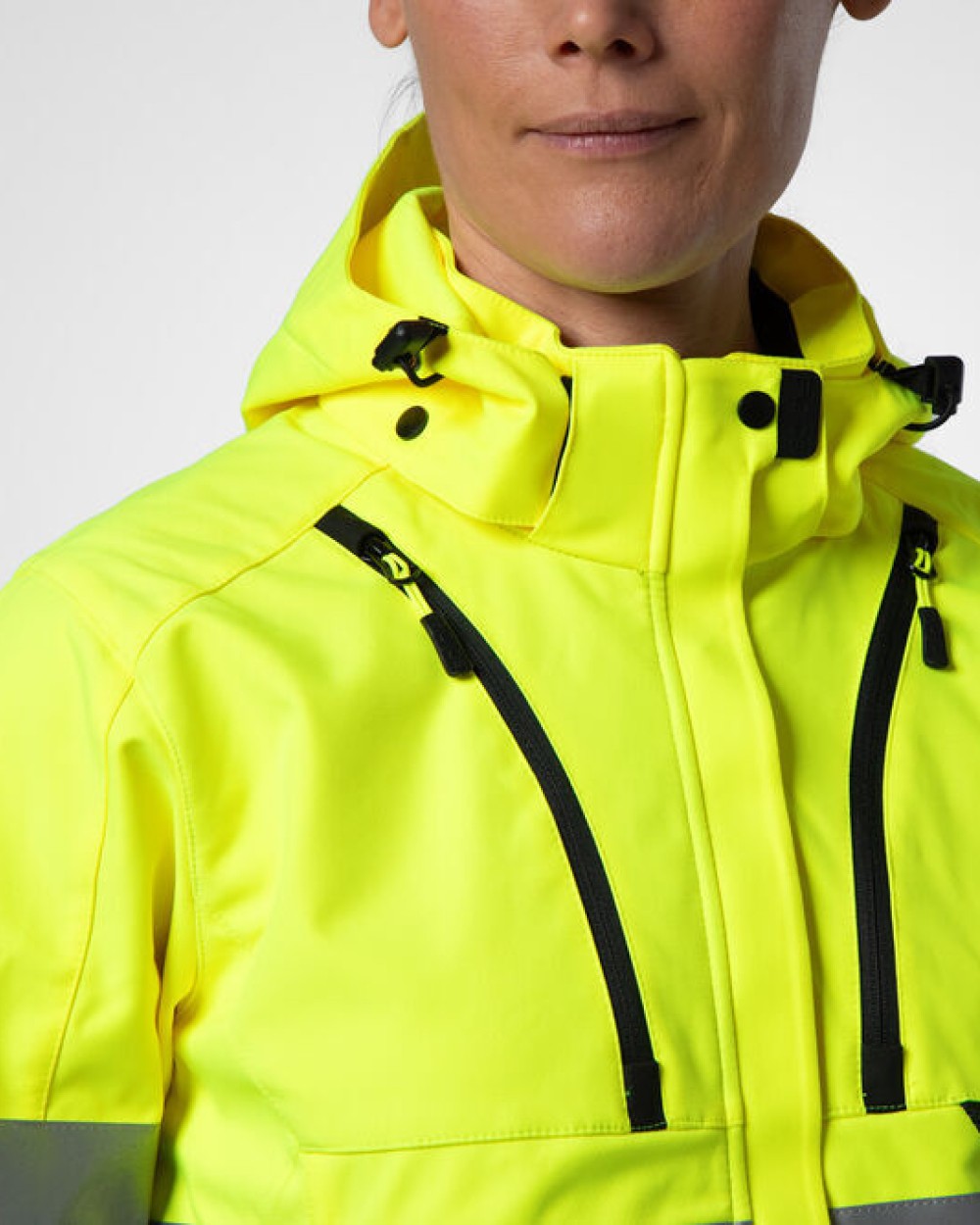 PROJOB 6424 GEFÜTTERTE DAMENJACKE EN ISO 20471 KLASSE 3/2 Softshells personalisierbar