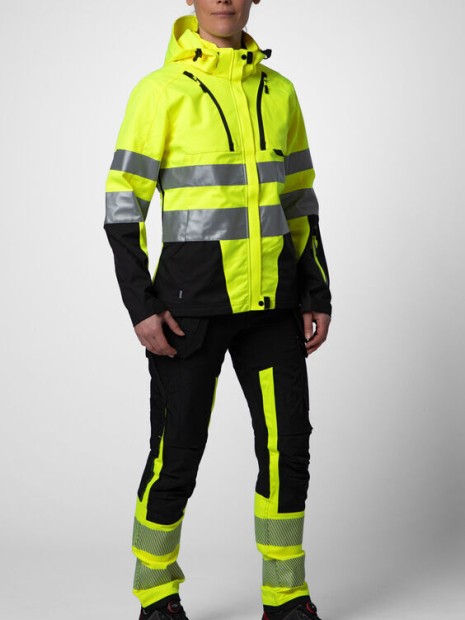 Softshells à personnaliser PROJOB 6424 PARKA SOFTSHELL DOUBLEE FEMME - EN ISO 20471 CLASSE 3/2 