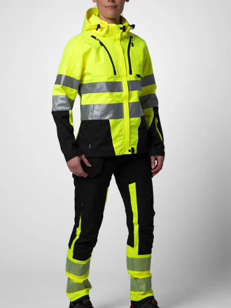 Softshells à personnaliser PROJOB 6424 PARKA SOFTSHELL DOUBLEE FEMME - EN ISO 20471 CLASSE 3/2 