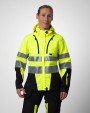 Softshells personnalisable PROJOB 6424 PARKA SOFTSHELL DOUBLEE FEMME - EN ISO 20471 CLASSE 3/2