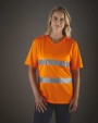 T-shirts YOKO Top Cool - Hi-Vis T-shirt V-hals voor bedrukking &amp; borduring