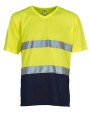 T-shirts YOKO Top Cool - Hi-Vis T-shirt V-hals voor bedrukking &amp; borduring