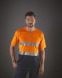 YOKO Hi-Vis Top Cool T-shirt V-Ausschnitt T-Shirts personalisierbar