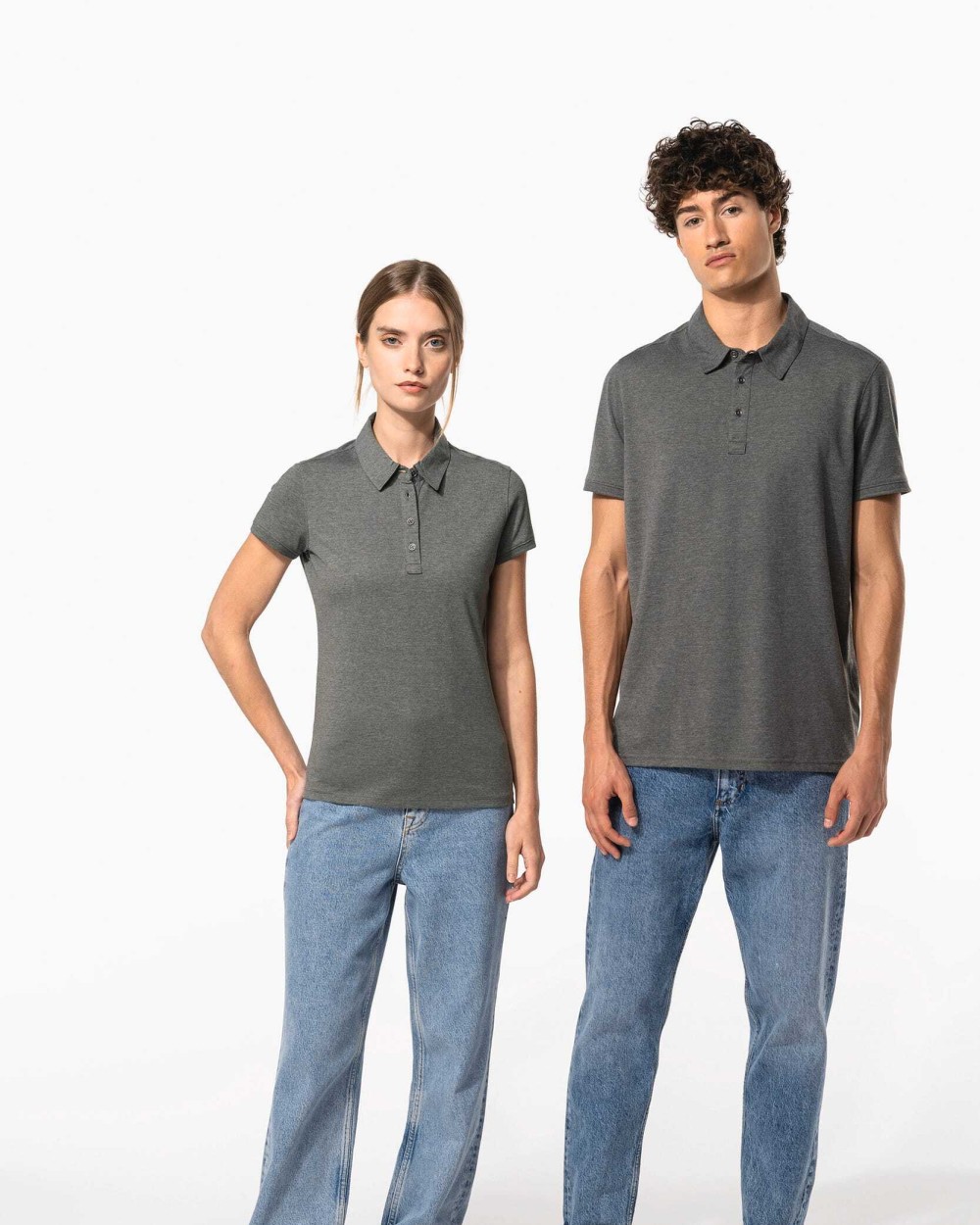 KARIBAN Jersey-Kurzarm-Polohemd für Herren Poloshirts personalisierbar