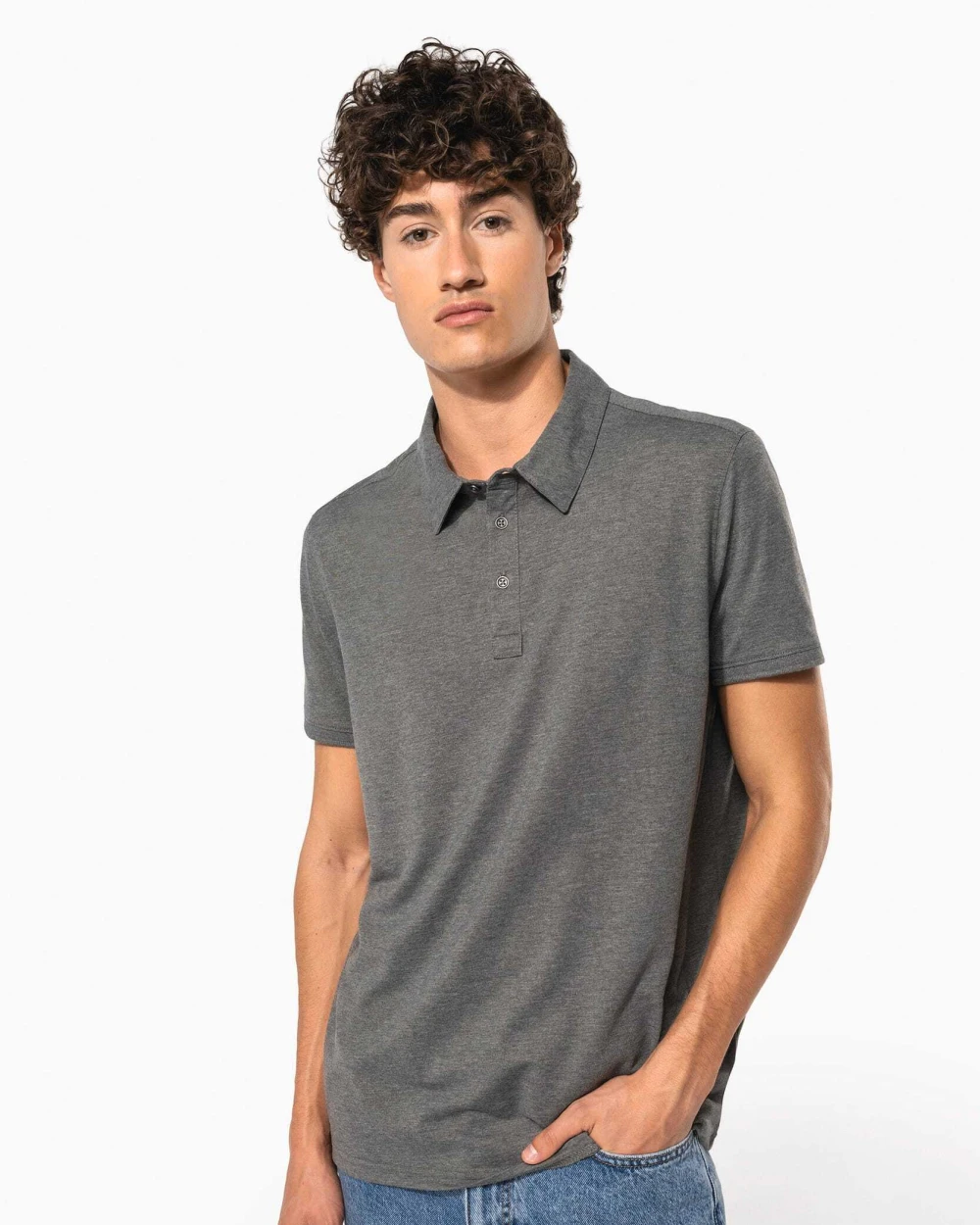 Polos personnalisable KARIBAN Polo jersey manches courtes homme