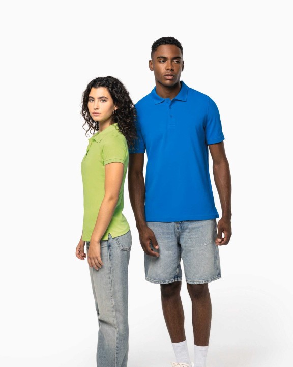 KARIBAN Damen Poloshirt aus Baumwollpiqué Poloshirts personalisierbar