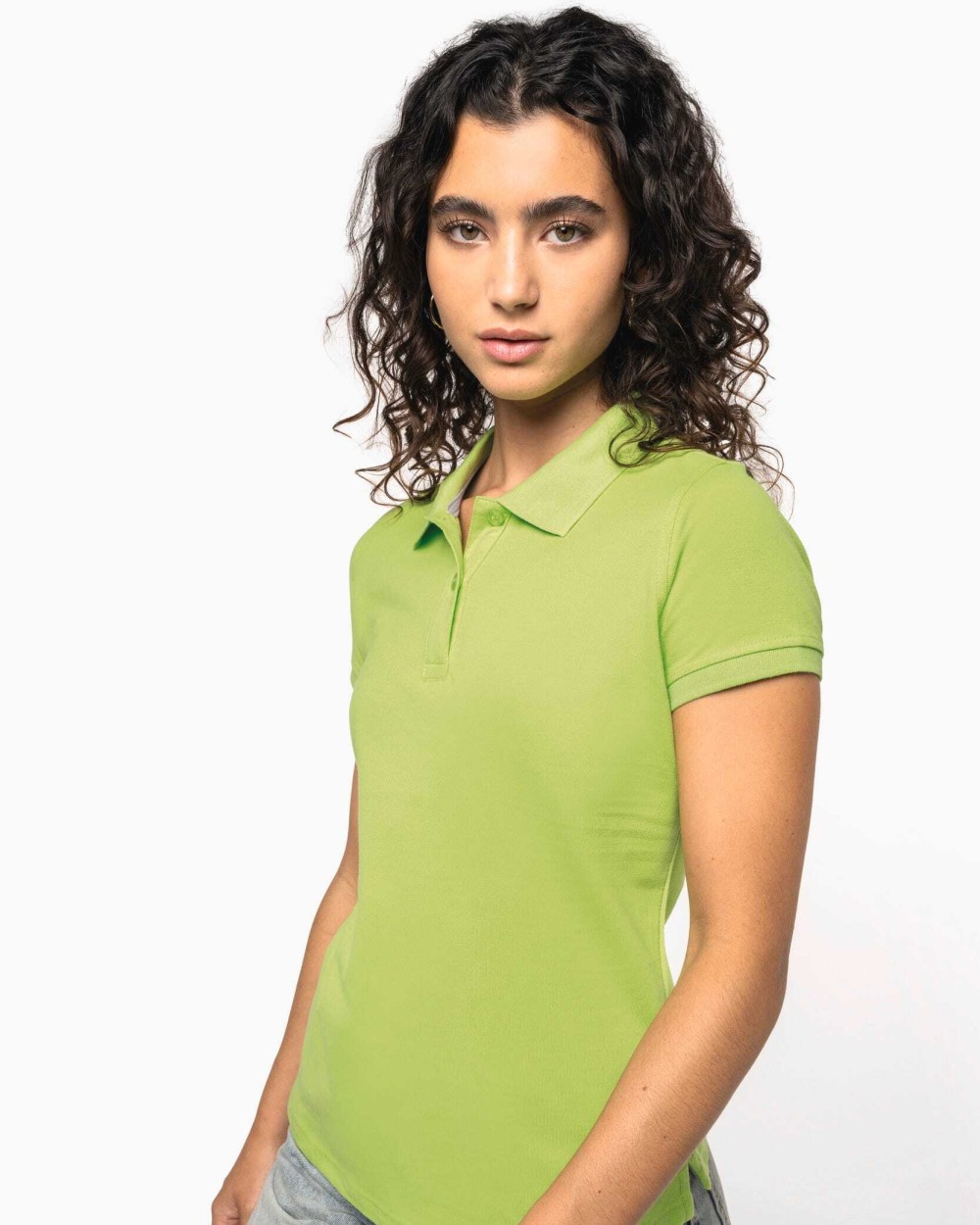 KARIBAN Damen Poloshirt aus Baumwollpiqué Poloshirts personalisierbar