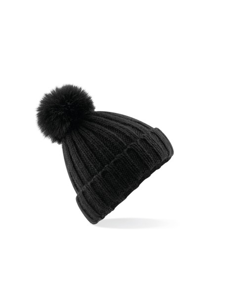BEECHFIELD VERBIER FAUX FUR POP POM CHUNKY BEANIE /api/colors/b9fdad4a-5e94-45cb-8c03-c08b349b28c3 personnalisable