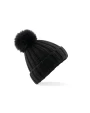 Bonnets personnalisable BEECHFIELD VERBIER FAUX FUR POP POM CHUNKY BEANIE