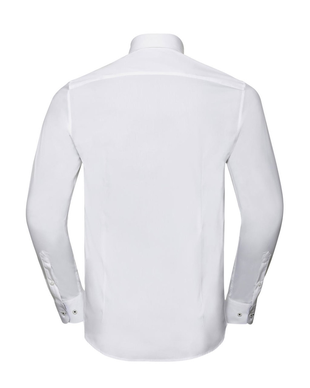 RUSSELL Men's LS Tailored Contrast Ultimate Stretch Shirt Hemden personalisierbar
