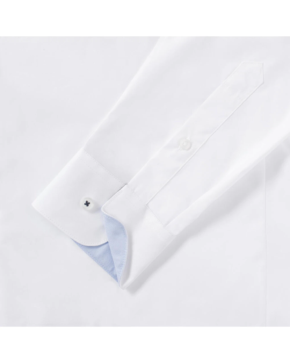 RUSSELL Men's LS Tailored Contrast Ultimate Stretch Shirt Hemden personalisierbar