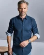 Hemden RUSSELL Men's LS Tailored Contrast Ultimate Stretch Shirt voor bedrukking &amp; borduring