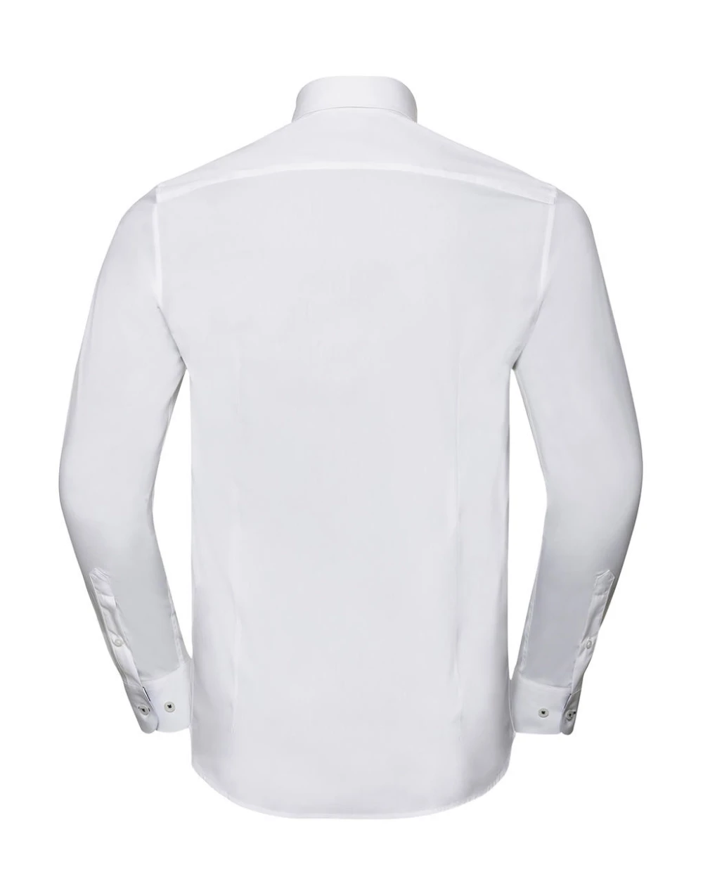 RUSSELL Men's LS Tailored Contrast Ultimate Stretch Shirt Hemden personalisierbar