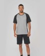 T-shirts PROACT Tweekleurig sport-t-shirt unisex voor bedrukking &amp; borduring
