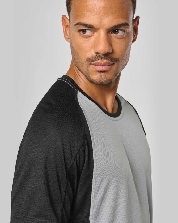 T-shirts PROACT Tweekleurig sport-t-shirt unisex voor bedrukking &amp; borduring