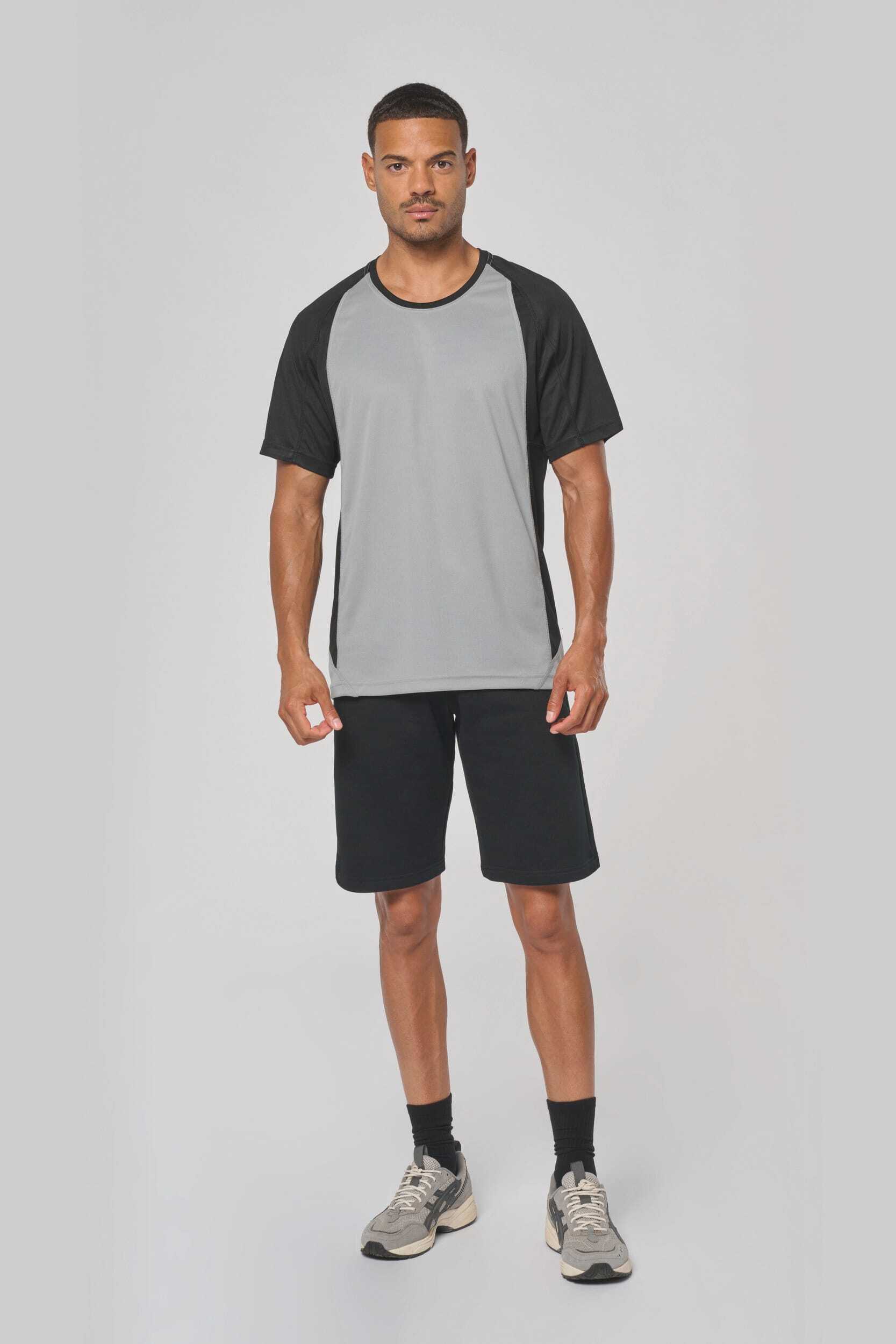 T-shirts PROACT Tweekleurig sport-t-shirt unisex voor bedrukking &amp; borduring