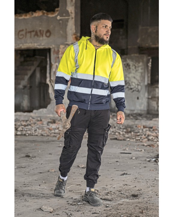 Vestes personnalisable KORNTEX Hi-Vis Zipper Hoody Galway
