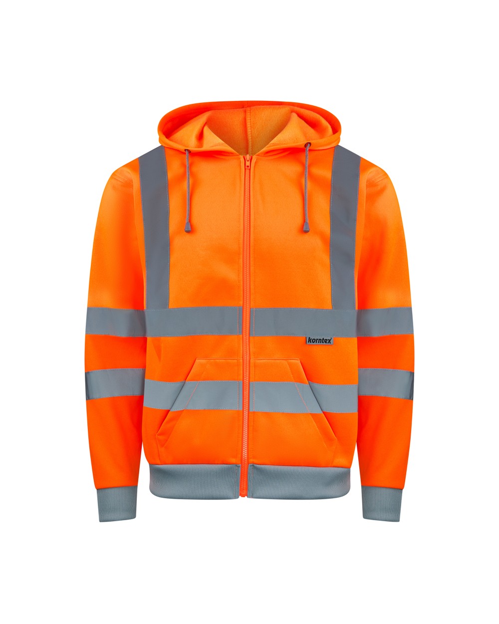 Jassen KORNTEX Hi-Vis Zipper Hoody Galway voor bedrukking &amp; borduring