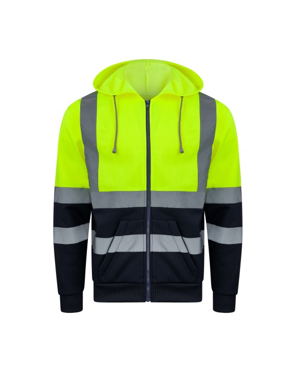 Vestes personnalisable KORNTEX Hi-Vis Zipper Hoody Galway