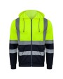 Jassen KORNTEX Hi-Vis Zipper Hoody Galway voor bedrukking &amp; borduring
