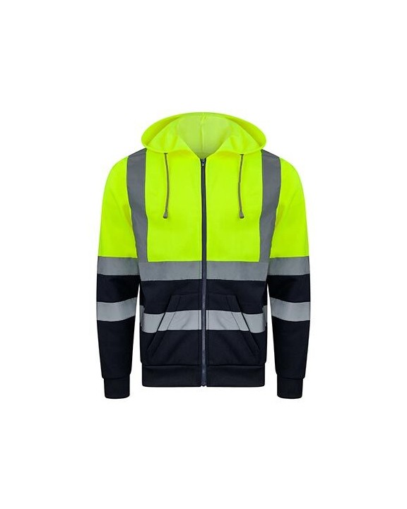 Vestes personnalisable KORNTEX Hi-Vis Zipper Hoody Galway