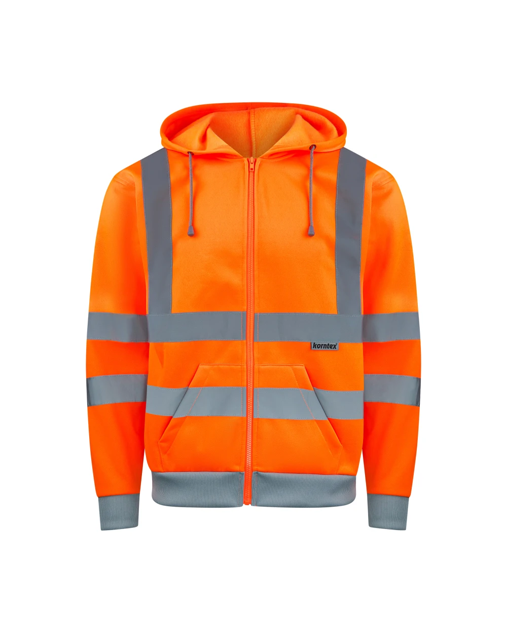 Jassen KORNTEX Hi-Vis Zipper Hoody Galway voor bedrukking &amp; borduring