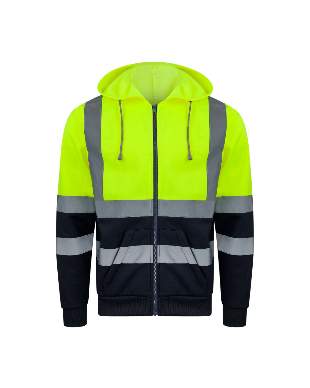 Jassen KORNTEX Hi-Vis Zipper Hoody Galway voor bedrukking &amp; borduring