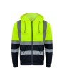 Vestes personnalisable KORNTEX Hi-Vis Zipper Hoody Galway