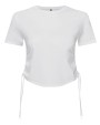 TRIDRI Women´s Ruched Crop Top T-Shirts personalisierbar