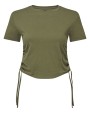T-shirts TRIDRI Women´s Ruched Crop Top voor bedrukking &amp; borduring