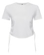 TRIDRI Women´s Ruched Crop Top T-Shirts personalisierbar